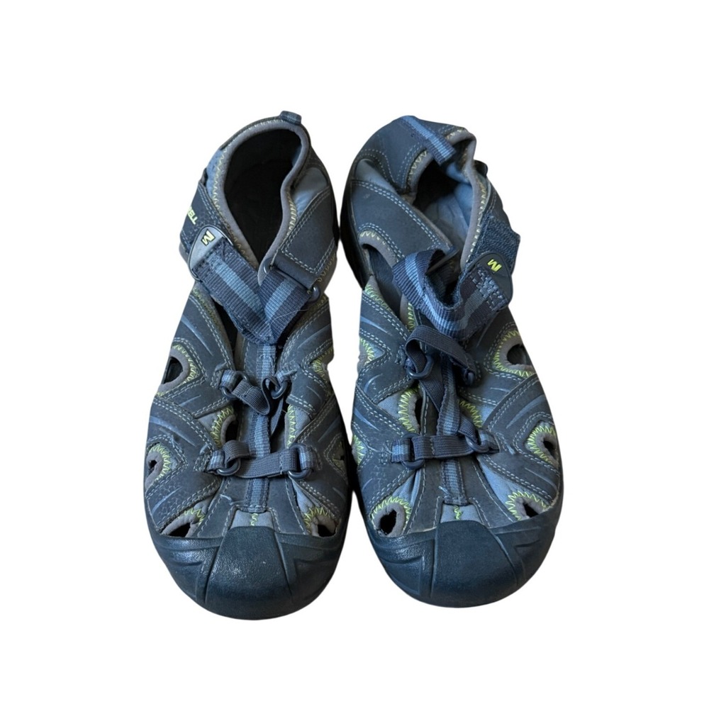 Merrell Hydro Hike Sandals Womens Grey Lime Green Waterproof Water Shoes Size 7M